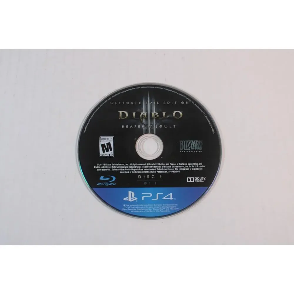 Diablo III 3 Reaper of Souls Ultimate Evil Edition (Sony Playstation 4, PS4)